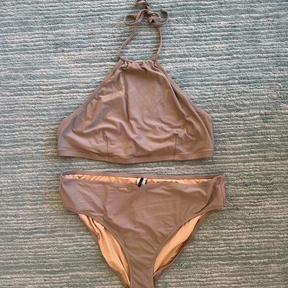 J Crew cropped halter Bikini Set